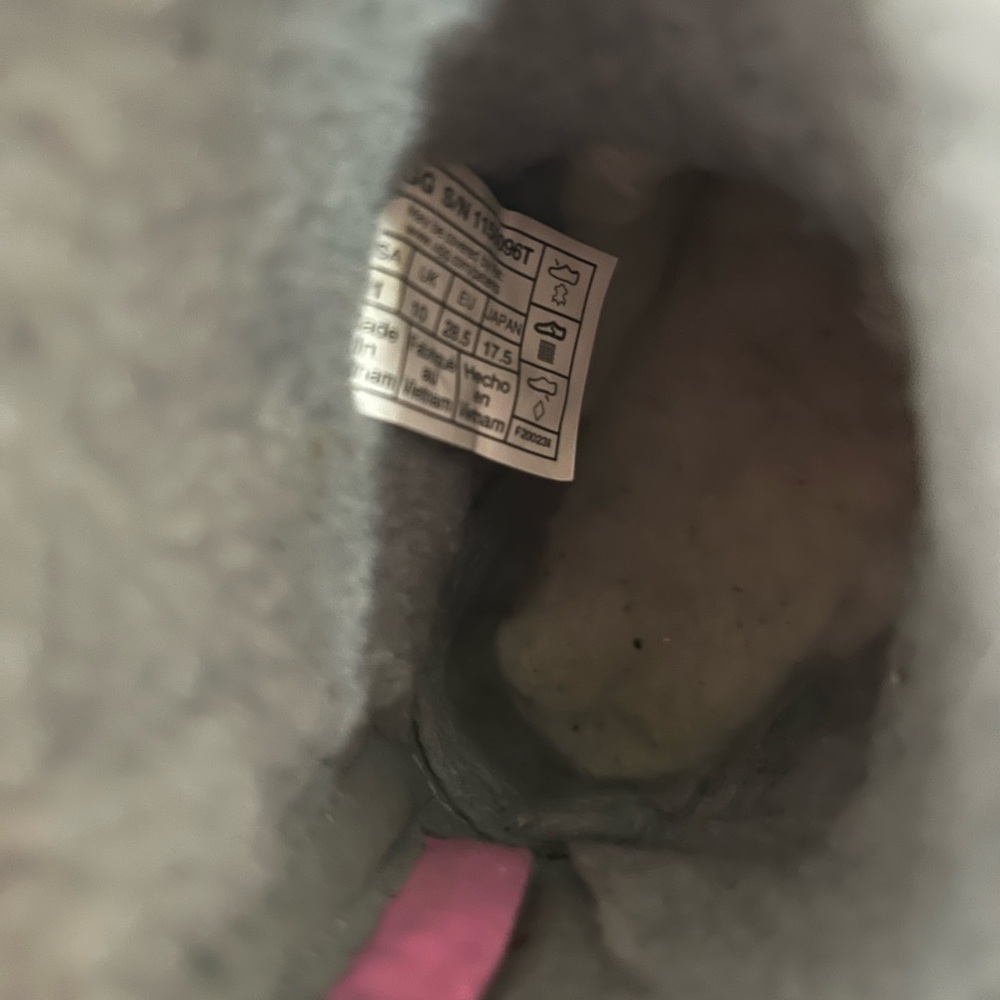 UGG Boots in Gray with Pink Zippers - Picture 6 of 7